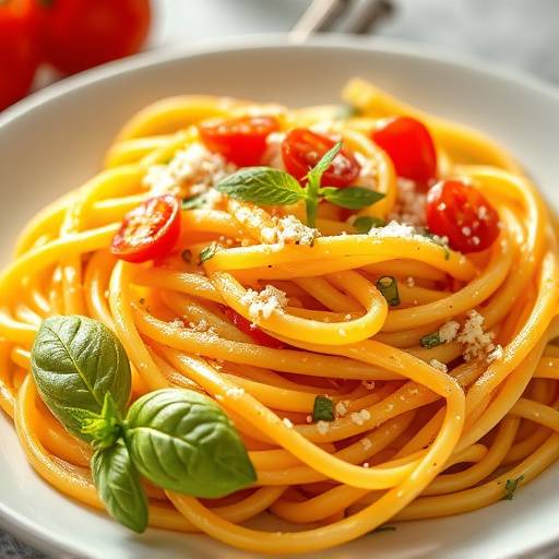 Copertina del podcast La Cucina Italiana con una foto di un piatto di pasta fresca
