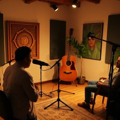 Una sessione di registrazione podcast in corso presso Onda Sonora Studio